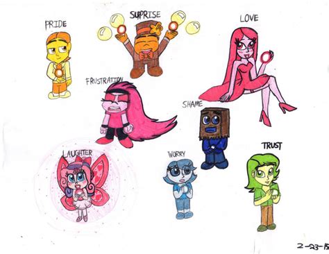 My Emotions (Inside Out OCs) by KatieGirlsForever on DeviantArt