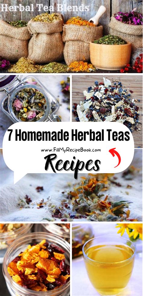 7 Homemade Herbal Teas Recipes | Herbal teas recipes, Tea blends ...