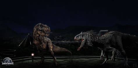 Jurassic World - Trex vs Indominus Rex by Najamsaqib36 | Jurassic world ...