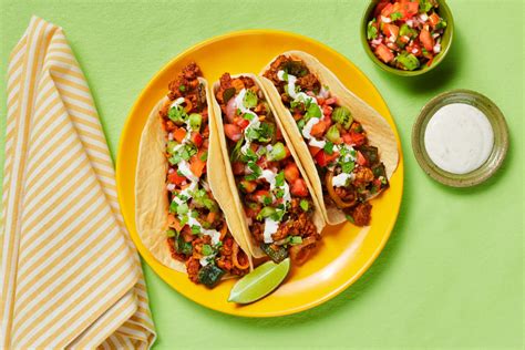 Pork & Poblano Tacos Recipe | HelloFresh