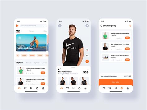 Zalando E-commerce App Redesign Template (PSD)