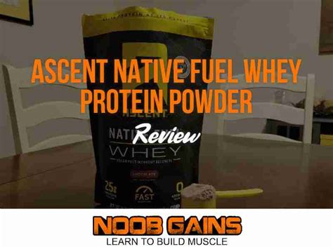 Ascent Native Fuel Whey Protein Powder Review - Fyne Fettle