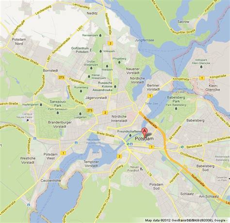 Map of Potsdam