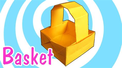 Paper Origami Basket with Handle Instructions | Origami easy, Origami, Origami instructions