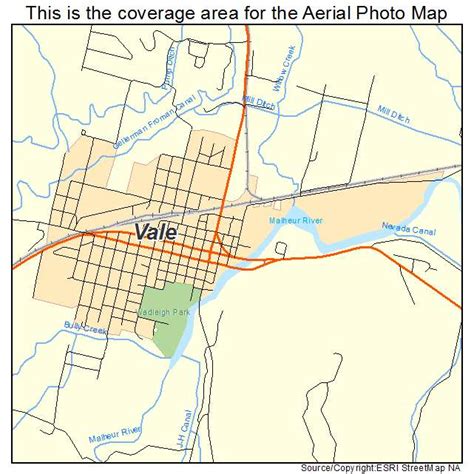 Aerial Photography Map of Vale, OR Oregon