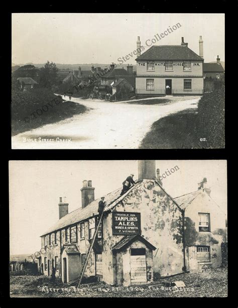 SUSSEX, PUBS. Fourteen photographic postcards of pubs in Sussex ...