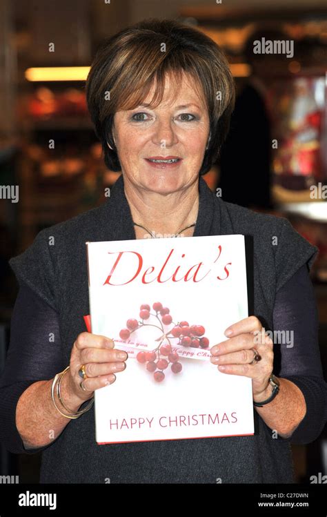 Delia Smith signs her latest book 'Delia's Happy Christmas' at John ...