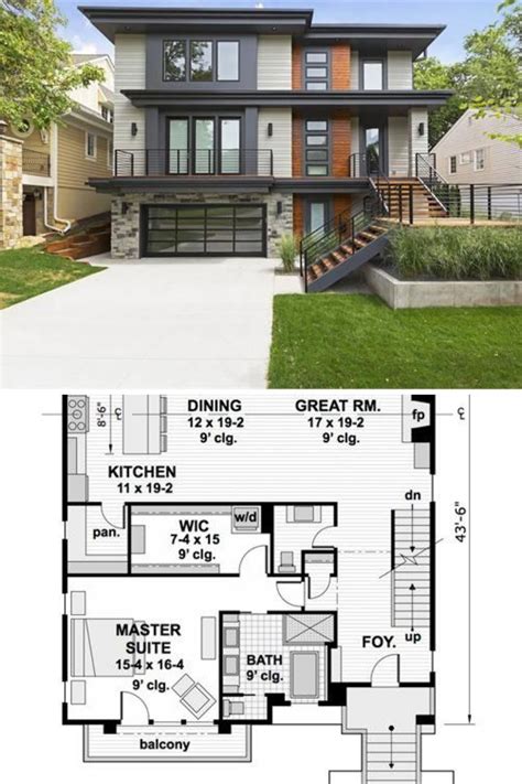 Modern Two Story Home Plans