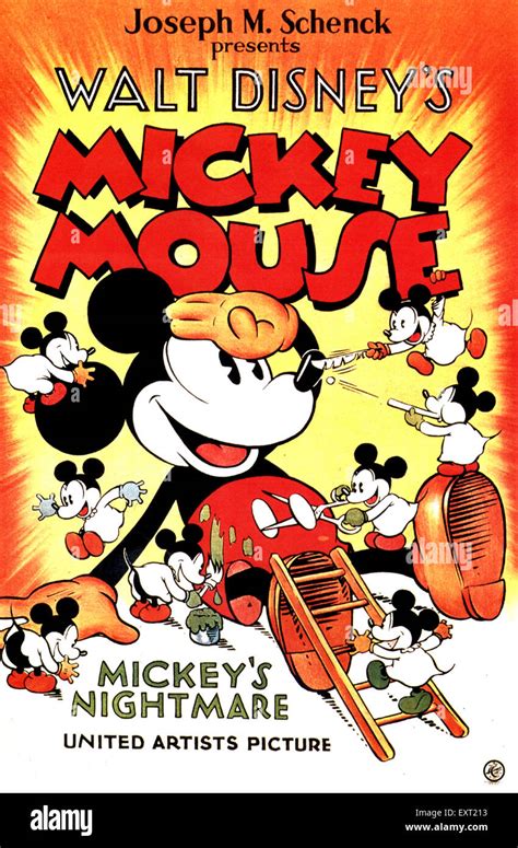 1930 USA Walt Disney's Mickey Mouse affiche de film Photo Stock - Alamy