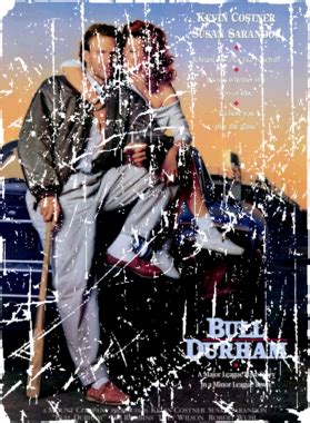 Bull Durham Movie Poster Retro Aged Look T Shirt