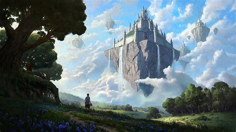 1920x1200px | free download | HD wallpaper: castle, fantasy art ...