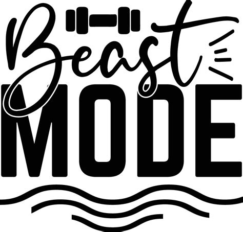 beast mode design 31093697 Vector Art at Vecteezy