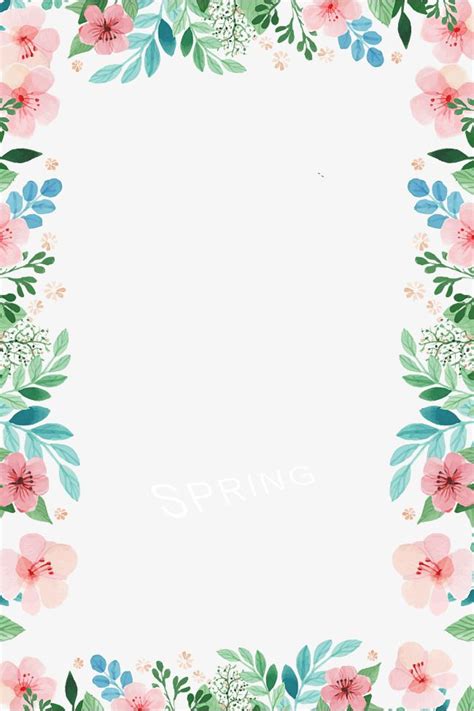 Spring Border PNG Image, Spring Borders, Spring, Spring New, Frame PNG ...