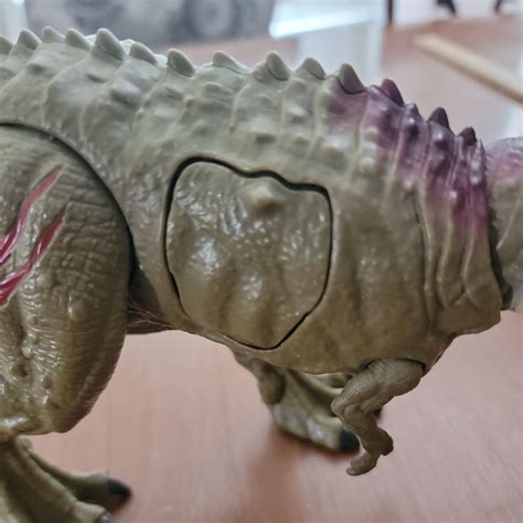 Mavin | Jurassic World Dino Rivals Battle Damage Albertosaurus Figure Park Wound T Rex