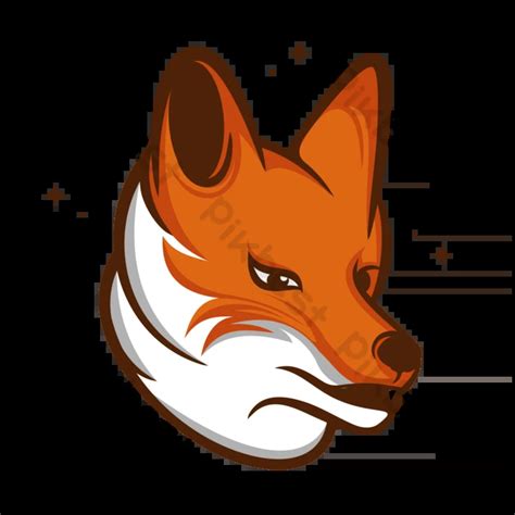 Fox Head Logo Vector Illustration | EPS PNG Images Free Download - Pikbest