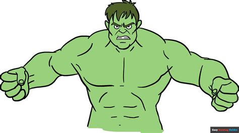 How to Draw the Hulk - Really Easy Drawing Tutorial