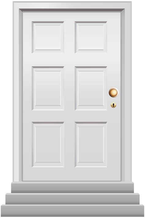 Front Door White PNG Clip Art - Best WEB Clipart