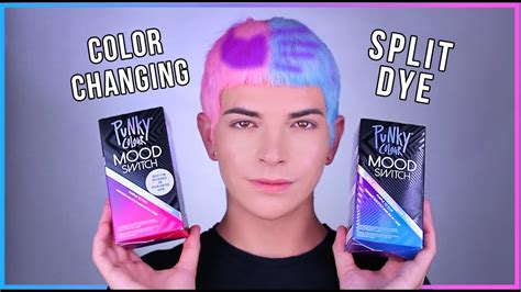 TESTING COLOR CHANGING HAIR DYE AS SPLIT DYE - YouTube