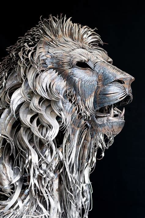 Creative Visual Art | Scrap Metal Lion Sculpture by Selçuk Yılmaz