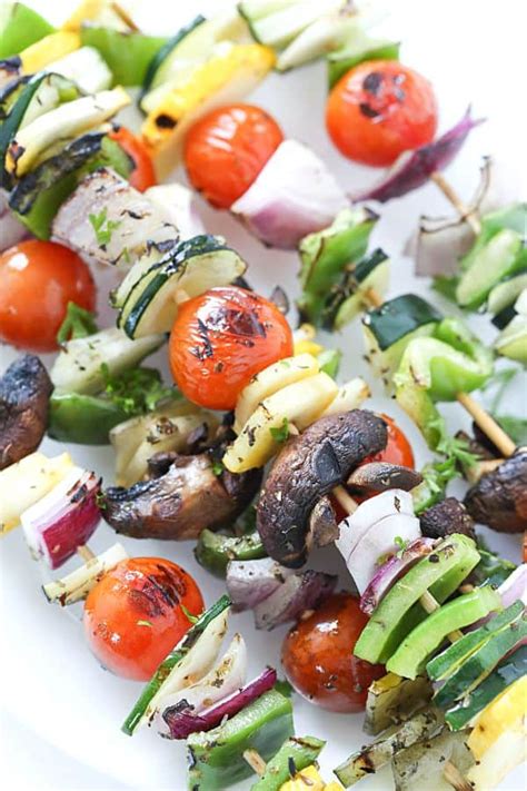 Grilled Veggie Kabobs - Gal on a Mission