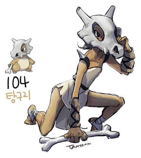 104.Cubone by tamtamdi on DeviantArt