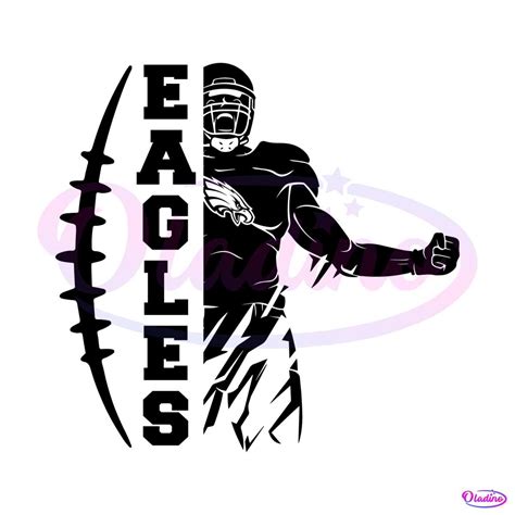 Eagles Football Player SVG Digital Download