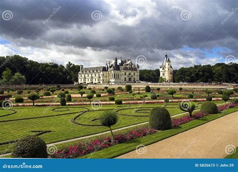 Chateau De Chenonceau, Loire Valley, France Stock Image - Image of ...