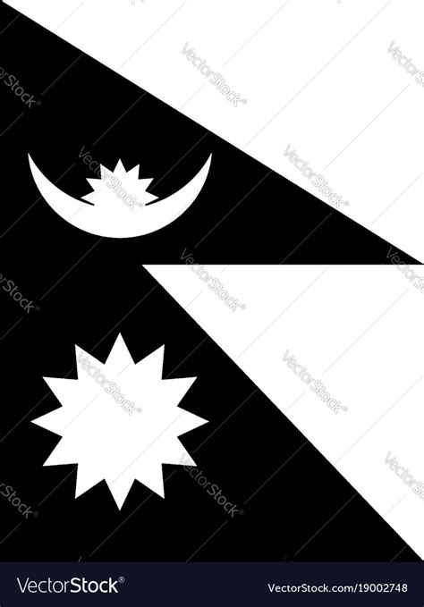 Flag of nepal 2009 vintage Royalty Free Vector Image