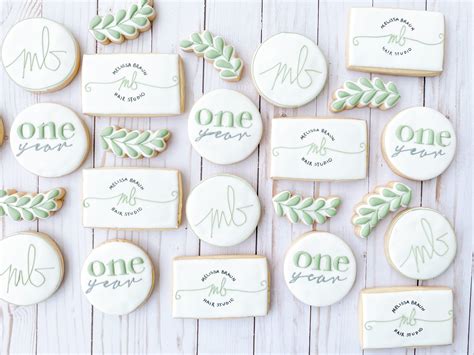 Logo Personalized Cookies. Corporate Gifts / Your Logo on | Etsy