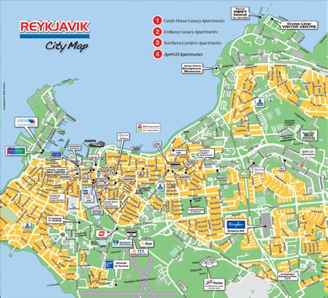 Tourist Map of Reykjavik