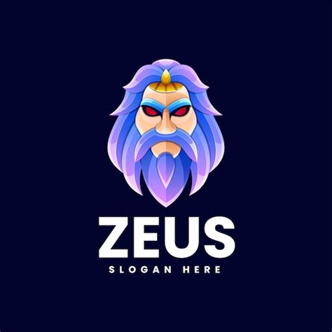 Premium Vector | Zeus design logo colorful