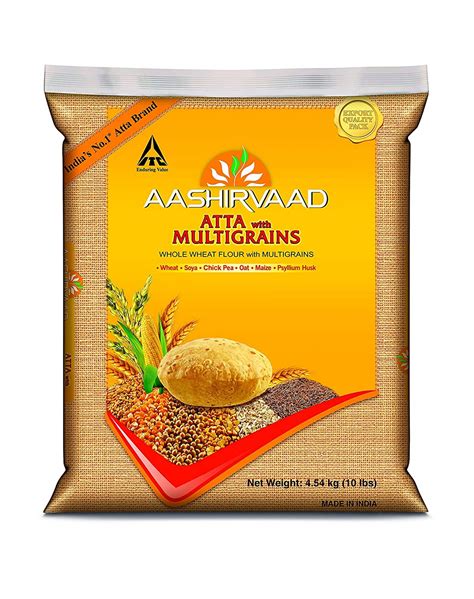 AASHIRVAAD Atta With Multigrains - 10 LB (4.54 Kg) - Walmart.com