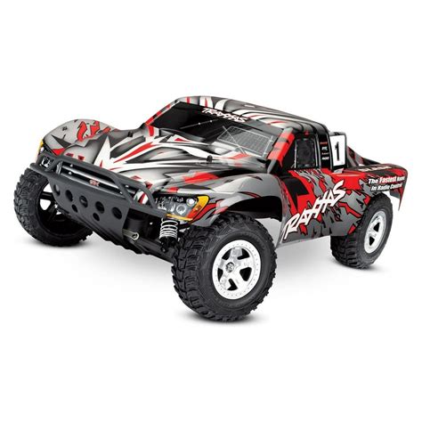 Traxxas Slash 4x4 Short Course Remote Control RC Truck, 2WD, 1/10 Scale, Red - Walmart.com ...