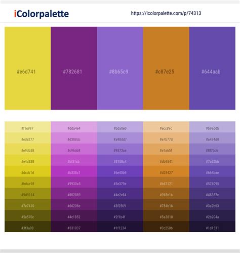 1 Latest Color Schemes with Ochre And Studio Color tone combinations | 2024 | iColorpalette