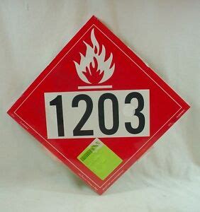 Gasoline Tanker Truck Placards. DOT1203 50 Pack 887277111550 | eBay