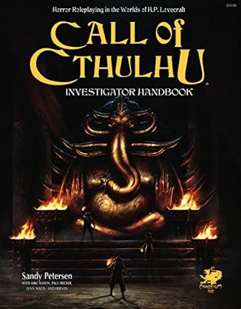 Chaosium Call of Cthulhu: 7th Edition Investigator Handbook - Discover ...