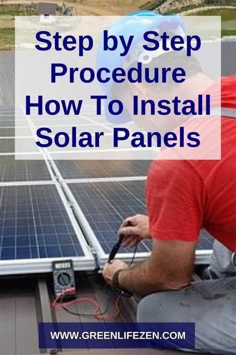 Step by Step Procedure How to Install Solar Panels | Solar power house ...