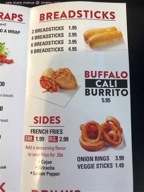 Menu at The Buffalo Spot - Pico Rivera restaurant, Pico Rivera