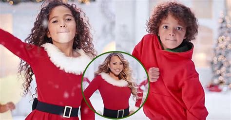 Mariah Carey's Twins, Monroe & Moroccan, Appear In Her Music Video