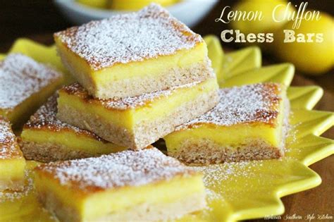 Lemon Chiffon Chess Bars Recipe | Just A Pinch Recipes