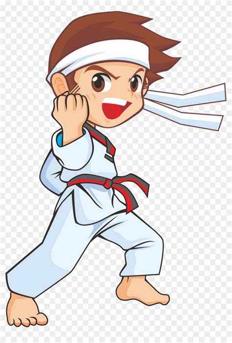 Techniques Drawing Karate Sport - Taekwondo Cartoon Png - Free Transparent PNG Clipart Images ...