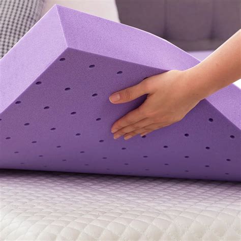 SINWEEK 2 Inch Gel Memory Foam Mattress Topper Ventilated Soft Mattress Pad, Bed Topper ...