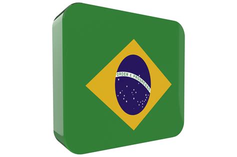 Brazil 3d Flag Icon on PNG Background 17785031 PNG