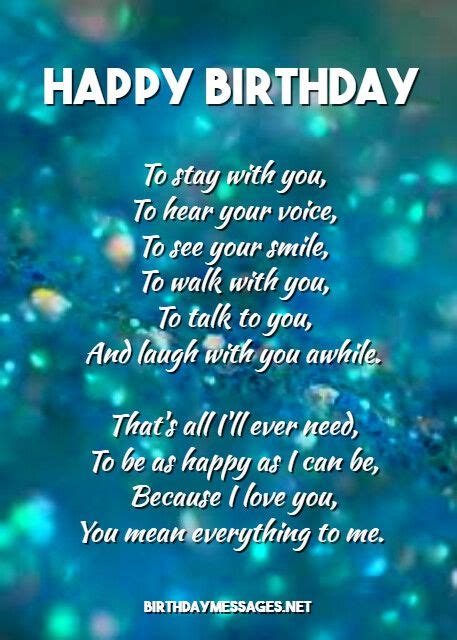 Romantic Birthday Poems: Romantic Birthday Messages | Happy birthday ...