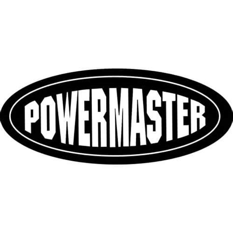 Powermaster Decal Sticker - POWERMASTER-LOGO - Thriftysigns