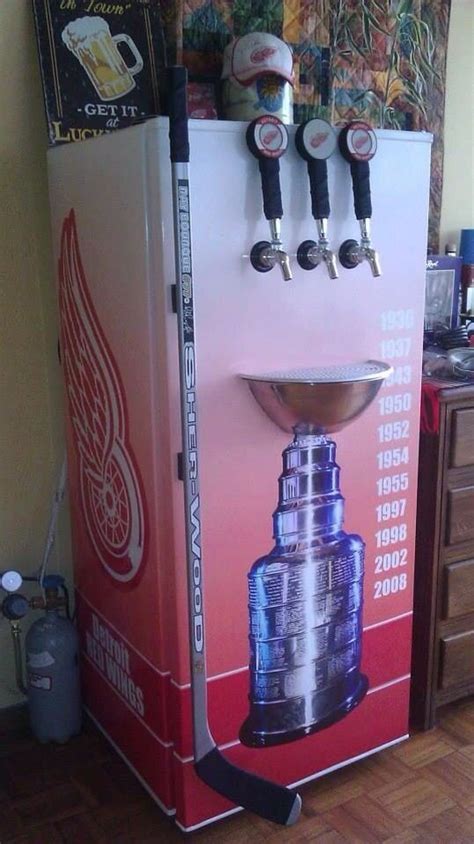Beer fridge | 1000 | Man cave home bar, Hockey man cave, Hockey