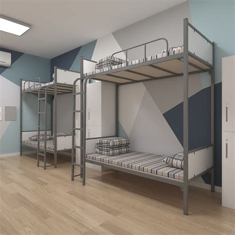 School Dormitory Bunk Bed-School Furniture Metal student bed