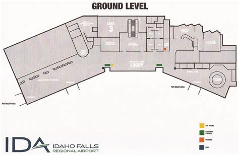 Idaho Falls Regional Airport (IDA) terminal map (ground le… | Flickr