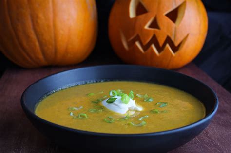 Halloween Pumpkin Soup (Using Carving Leftovers) - The Pesky Vegan