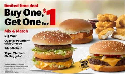 McDonald's BOGO $1 Deal